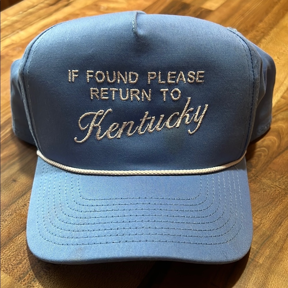 Blue Kentucky Embroidered Cap